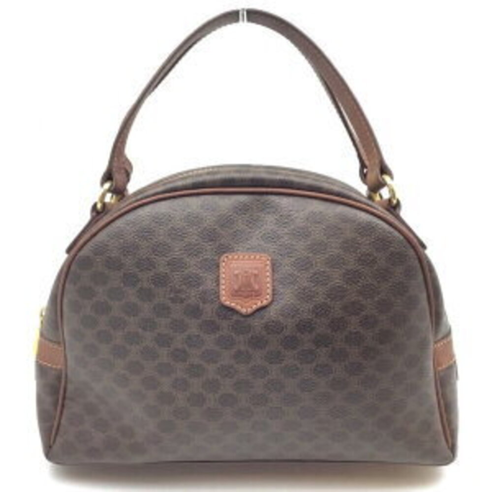Celine Macadam Blazon Brown Handbag Gusset